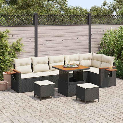 Tuinbankenset 11 Pcs En Licht Grijs Poly Rattan