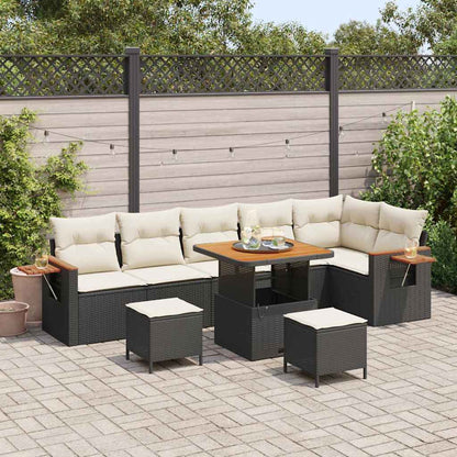 Tuinbankenset Met Kussen 11 Pcs Poly Rattan