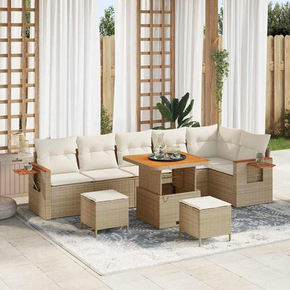 Tuinbankenset Met Kussen 11 Pcs Poly Rattan