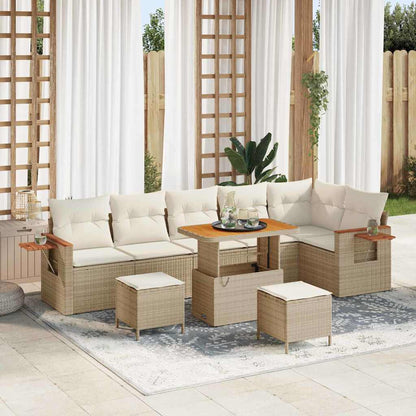 Tuinbankenset Met Kussen 11 Pcs Poly Rattan