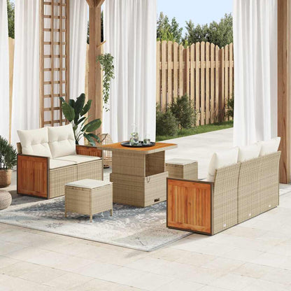 Tuinbankenset Met Kussen 10 Pcs Poly Rattan