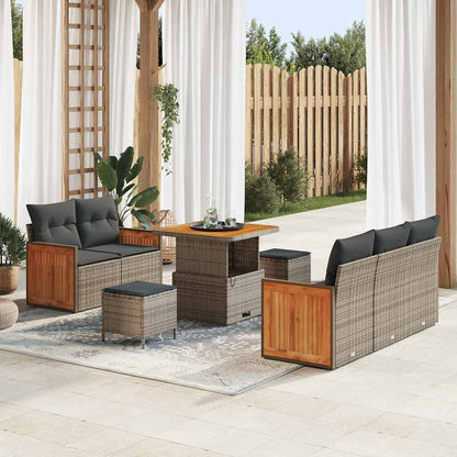 Tuinbankenset Met Kussen 10 Pcs Poly Rattan