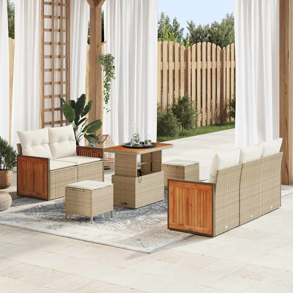 Tuinbankenset Met Kussen 10 Pcs Poly Rattan