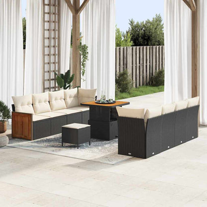 Tuinbankenset Met Kussen 12 Pcs Poly Rattan