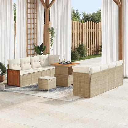 Tuinbankenset Met Kussen 12 Pcs Poly Rattan