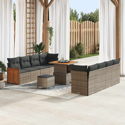 Tuinbankenset En Crème 231 X 224 X 85 Cm Poly Rattan