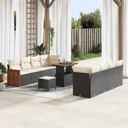 Tuinbankenset Met Kussen 12 Pcs Poly Rattan