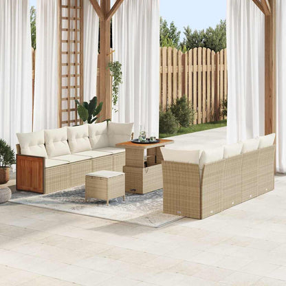 Tuinbankenset Met Kussen 12 Pcs Poly Rattan