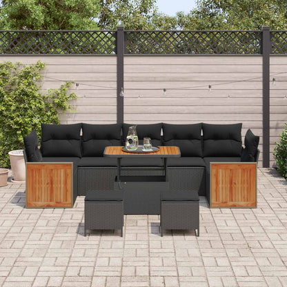 Tuinbankenset Met Kussen 13 Pcs Poly Rattan