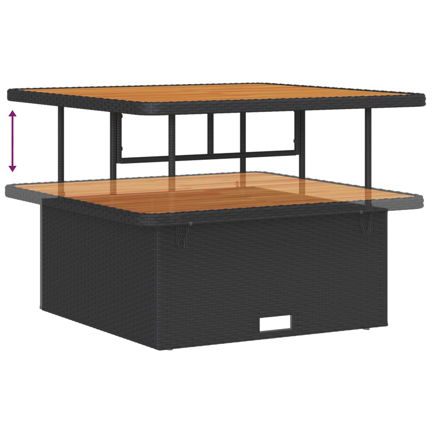 Tuinbankenset Met Kussen 9 Pcs Poly Rattan