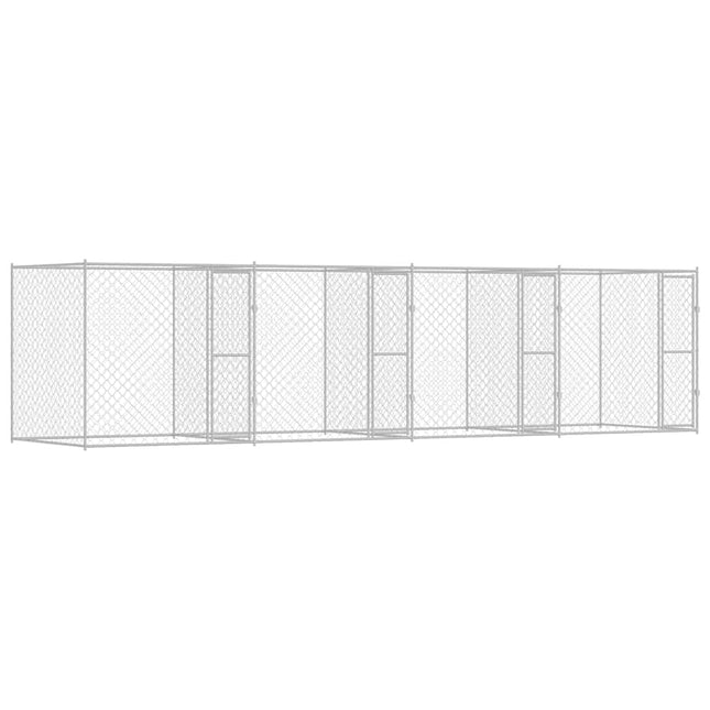 Hondenbench Zilver 800 X 200 X 200 Cm Gegalvaniseerd Staal