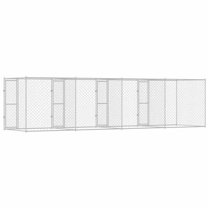 Hondenbench Zilver 800 X 200 X 200 Cm Gegalvaniseerd Staal