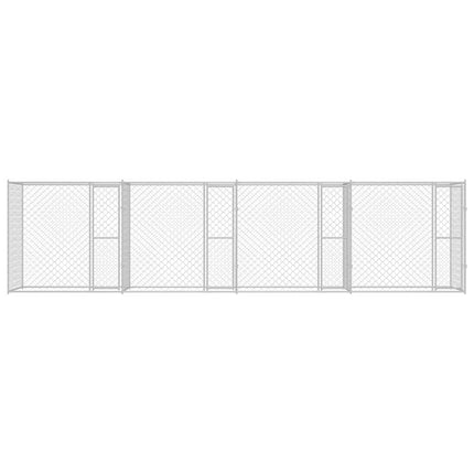 Hondenbench Zilver 800 X 200 X 200 Cm Gegalvaniseerd Staal