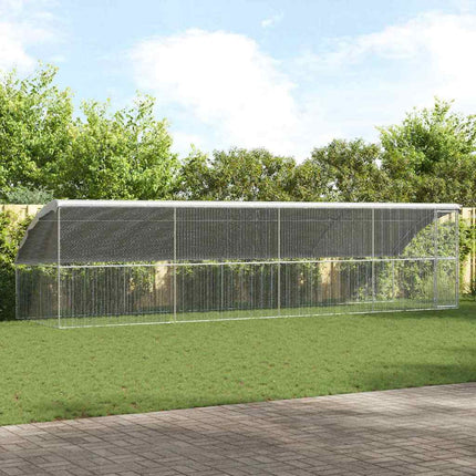 Kippenhok 2 St Zilver 400X200X200Cm