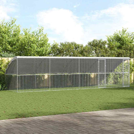Kippenhok 2 St Zilver 400X200X200Cm