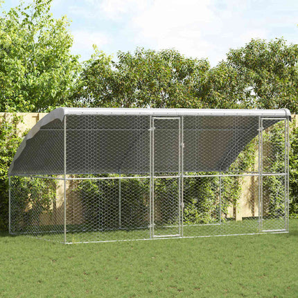 Hondenhok 4 St Zilver 8 X 2 X 2 M Gegalvaniseerd Staal