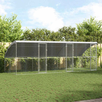 Hondenhok 4 St Zilver 8 X 2 X 2 M Gegalvaniseerd Staal