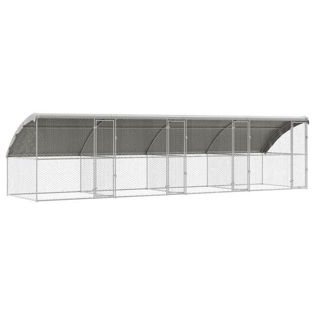 Hondenhok 4 St Zilver 8 X 2 X 2 M Gegalvaniseerd Staal