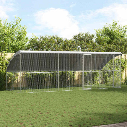 Hondenhok 4 St Zilver 8 X 2 X 2 M Gegalvaniseerd Staal