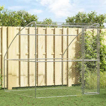Hondenhok 3 St Zilver 6 X 2 X 2 M Verzinkt Staal