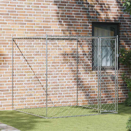 Hondenbench Zilver 800 X 200 X 200 Cm Gegalvaniseerd Staal