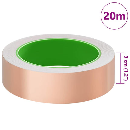 Kopertape Voor Slakkenbescherming 6 Pcs Koper X 20 M