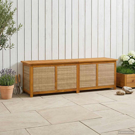 Tuinopslagdoos 88 L Massief Acaciahout 60 X 50 X 56 Cm