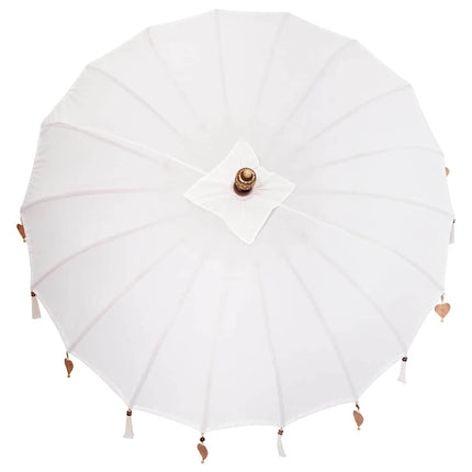 Balinese Parasol Met Basis Crème 185 X 185 X 260 Cm