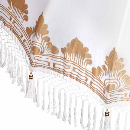 Balinese Parasol Met Basis Crème 185 X 185 X 260 Cm