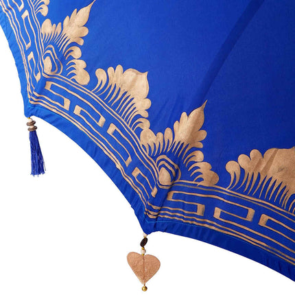 Balinese Parasol Met Basis Blauw 215 X 215 X 260 Cm