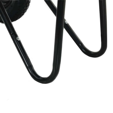 Kruiwagen Zilver En Zwart 137 X 60 X 65,5 Cm Staal