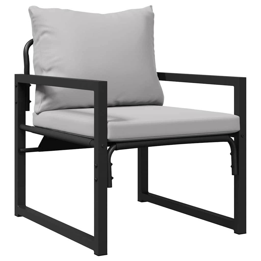 Tuinmeubelen 4 Pcs 2-Aantal Zitplaatsen Lichtgrijs Polyester