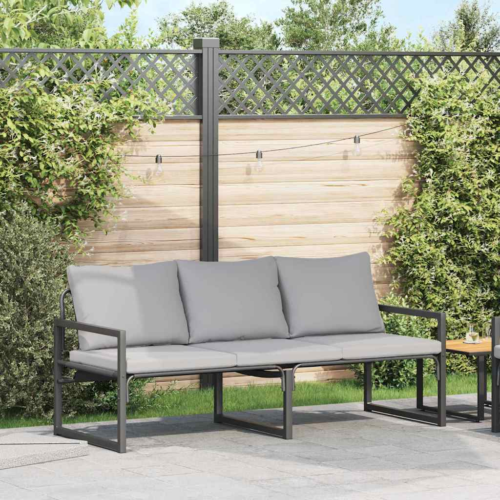 Tuinmeubelen 4 Pcs 2-Aantal Zitplaatsen Lichtgrijs Polyester