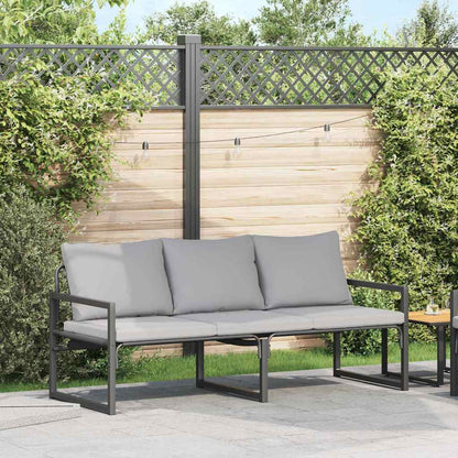 Tuinmeubelen 4 Pcs 2-Aantal Zitplaatsen Lichtgrijs Polyester