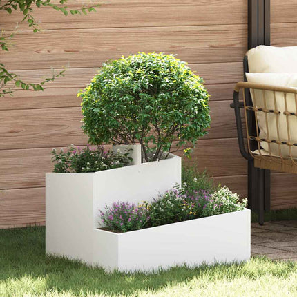 Tuin Bloempot Olijf Groen 60 X 60 X 50 Cm Koudgewalst Staal