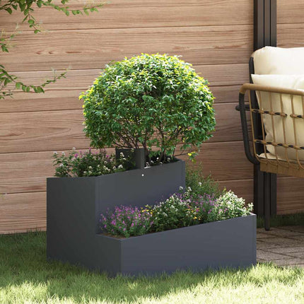 Tuin Bloempot Olijf Groen 60 X 60 X 50 Cm Koudgewalst Staal