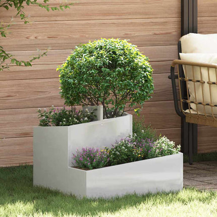 Tuin Bloempot Olijf Groen 60 X 60 X 50 Cm Koudgewalst Staal