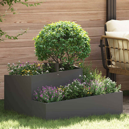Tuin Bloempot Olijf Groen 60 X 60 X 50 Cm Koudgewalst Staal