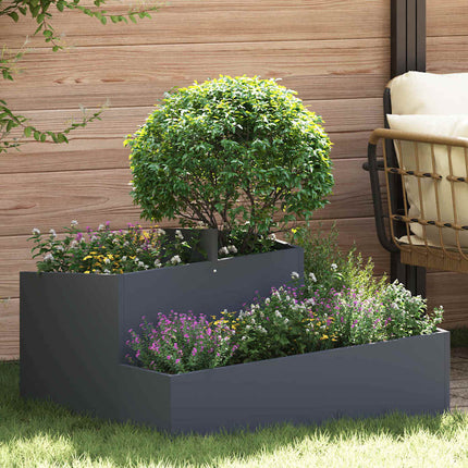 Tuin Bloempot Olijf Groen 60 X 60 X 50 Cm Koudgewalst Staal