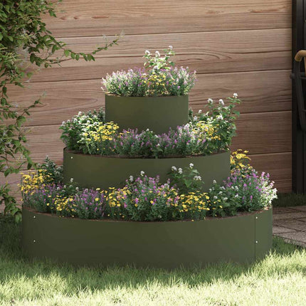 Tuin Bloempot Wit 90 X 90 X 20 Cm Koudgewalst Staal