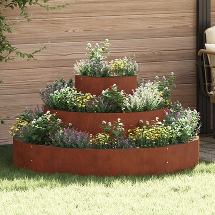 Tuin Bloempot Wit 90 X 90 X 20 Cm Koudgewalst Staal