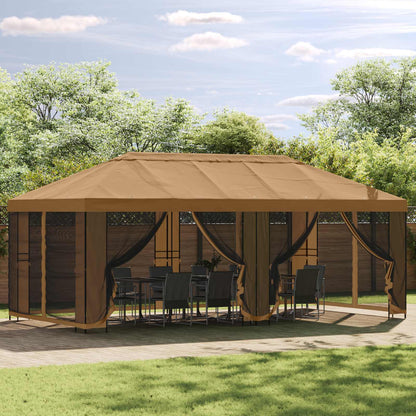 Paviljoen Met Zijwanden 6 X 3 M Polyester En Staal 190