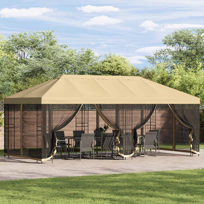 Paviljoen Met Zijwanden 6 X 3 M Polyester En Staal 190