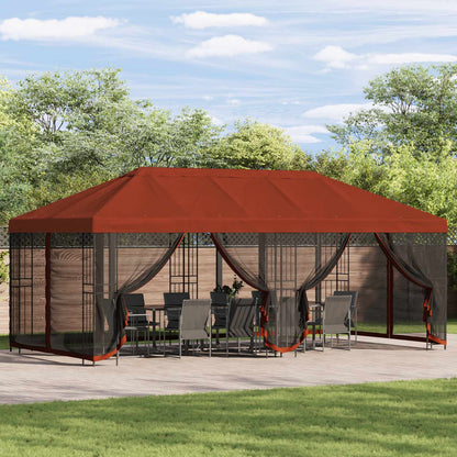 Paviljoen Met Zijwanden 6 X 3 M Polyester En Staal 190