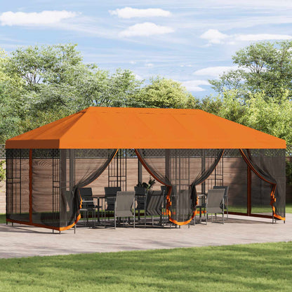 Paviljoen Met Zijwanden 6 X 3 M Polyester En Staal 190
