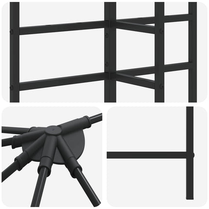 Gazebo Frame 6 X 3 M Zwart Staal