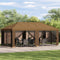 Tuinprieel 6 X 3 M Polyester En Staal 190