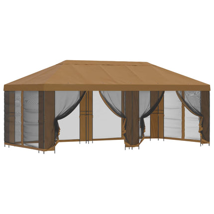 Paviljoen Met Zijwanden 6 X 3 M Polyester En Staal 190
