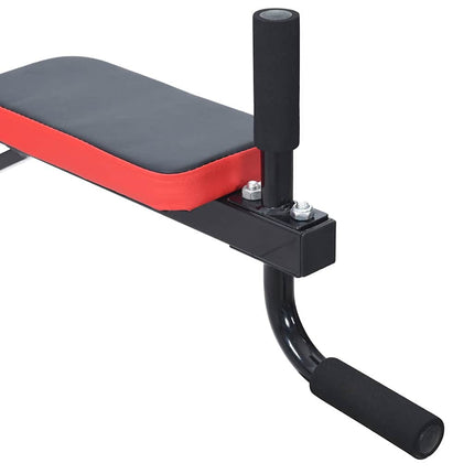 Dip Station Zwart En Rood 72,5 X 70 X 31 Cm Gepoedercoat Staal