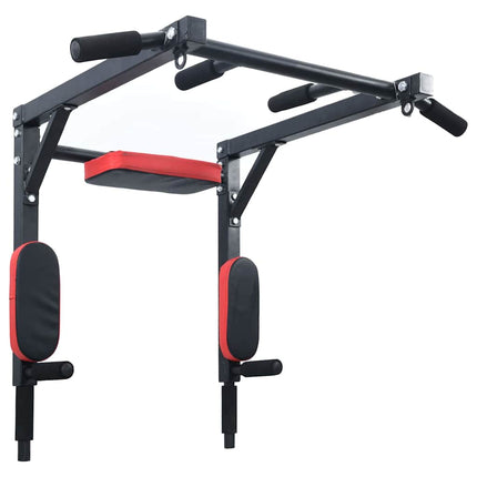 Dip Station Zwart En Rood 72,5 X 70 X 31 Cm Gepoedercoat Staal